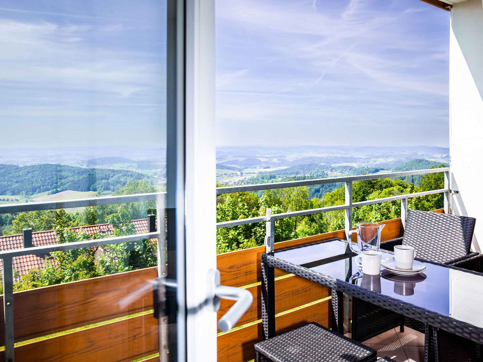 Ausblick Ferienwohnung Ferienpark Bayerischer Wald